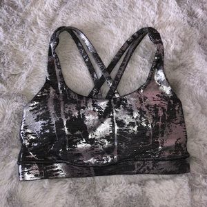 Metallic Lululemon Sports Bra Size 4 NWOT